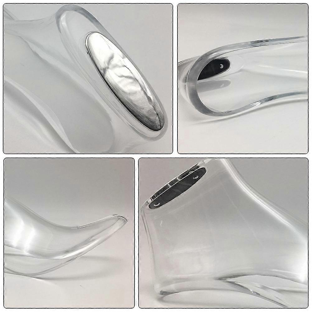 Clear Shoes Holder Plastic Shoe Display Stand for Supporting Shoes 1Pair