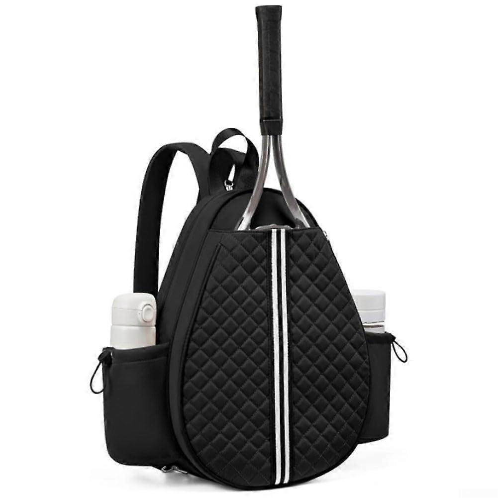 Pickleball Paddle and Ball Bag Adjustable Sling Bag Sport Black With Adjustable Carrying Options