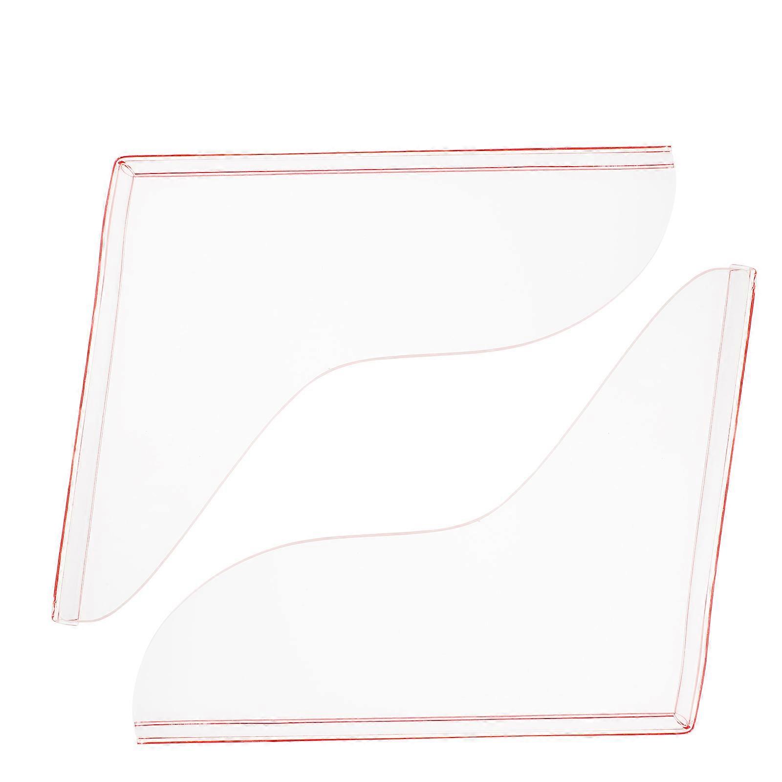Shower Side Splash Guard Acrylic Water Barrier 3Pairs Removable