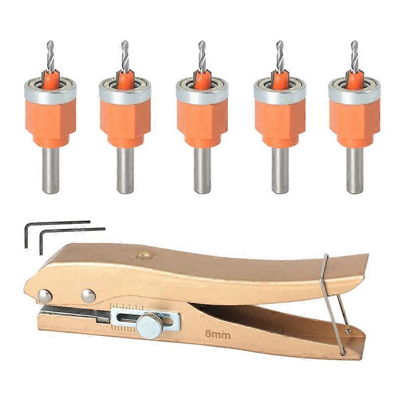 Countersink Drills Woodworking Hole Opener Drill Bit Router Core Limiter Countersunk Head Screw Openers With Bearings A 1Set