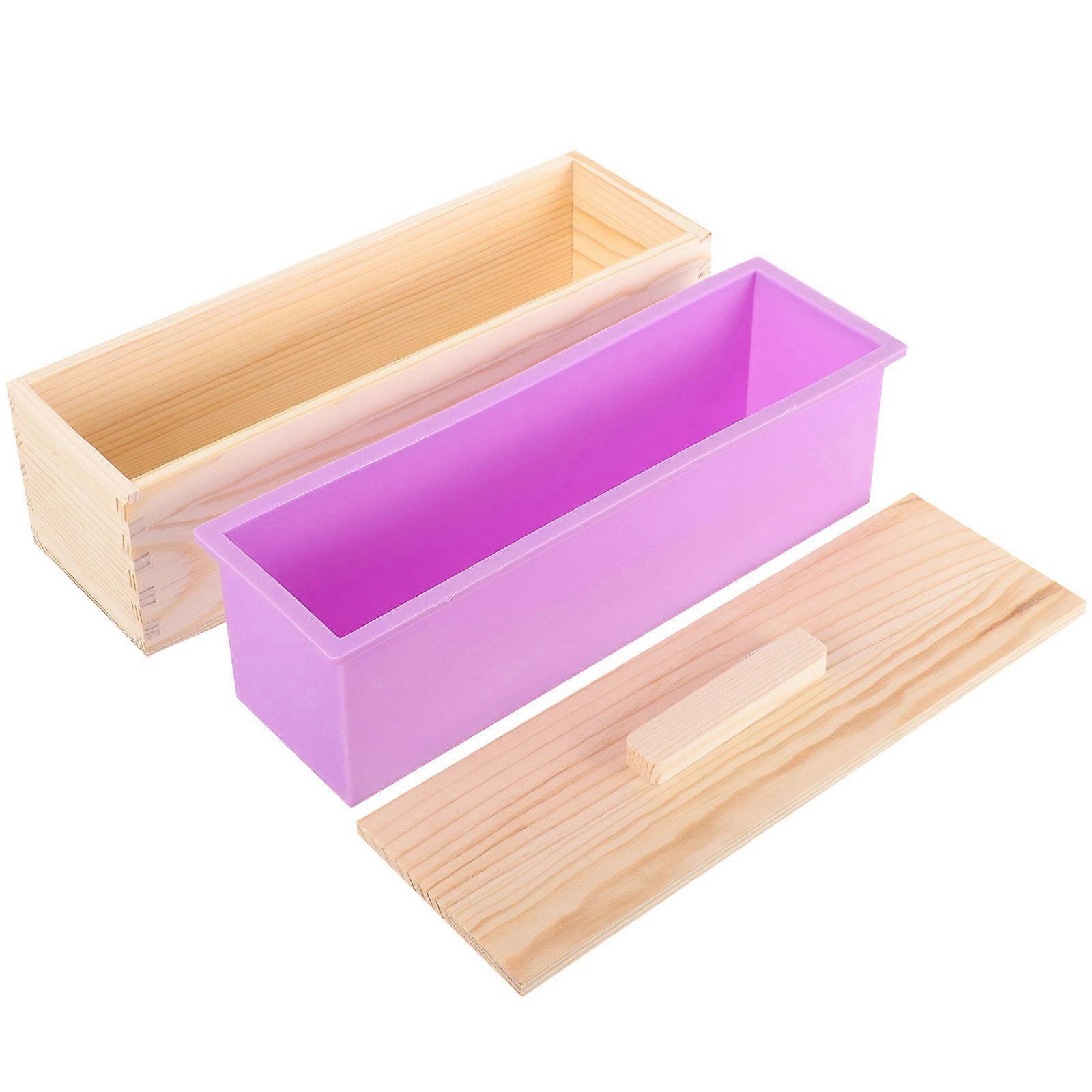 Reusable Wooden Toast Storage Box 3 Sets Rectangle Bread Mold for Home Baking and Kitchen Utensils 11x3.58in with Even Heating