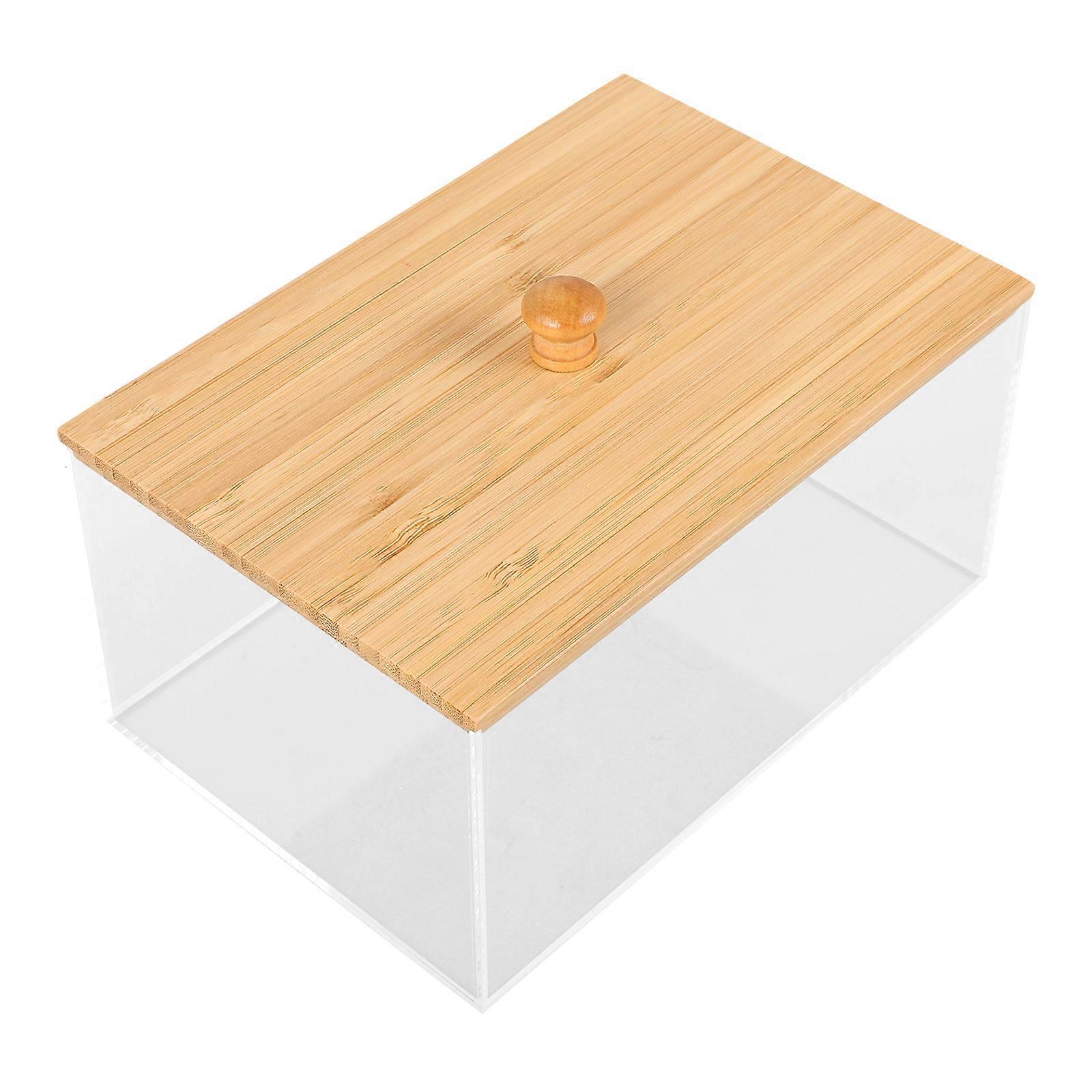 Transparent 3Pcs Sundries Storage Case Ideal For Bathroom And Bedroom Accessories With Rectangular Shape And Versatile Storage Function
