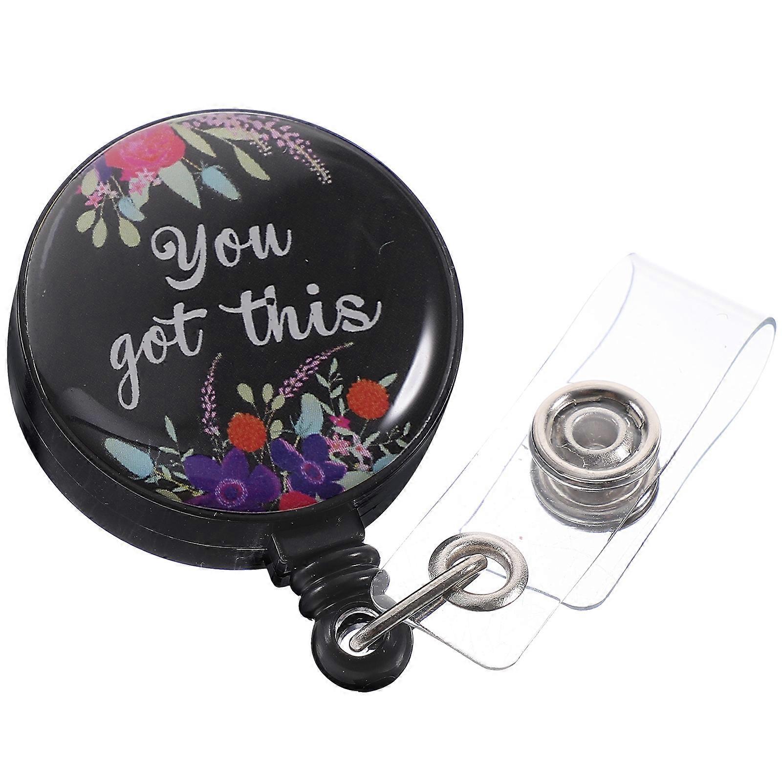 Retractable Badge Buckles Nurse Badge Reel for Nurses with Clip Assorted Color