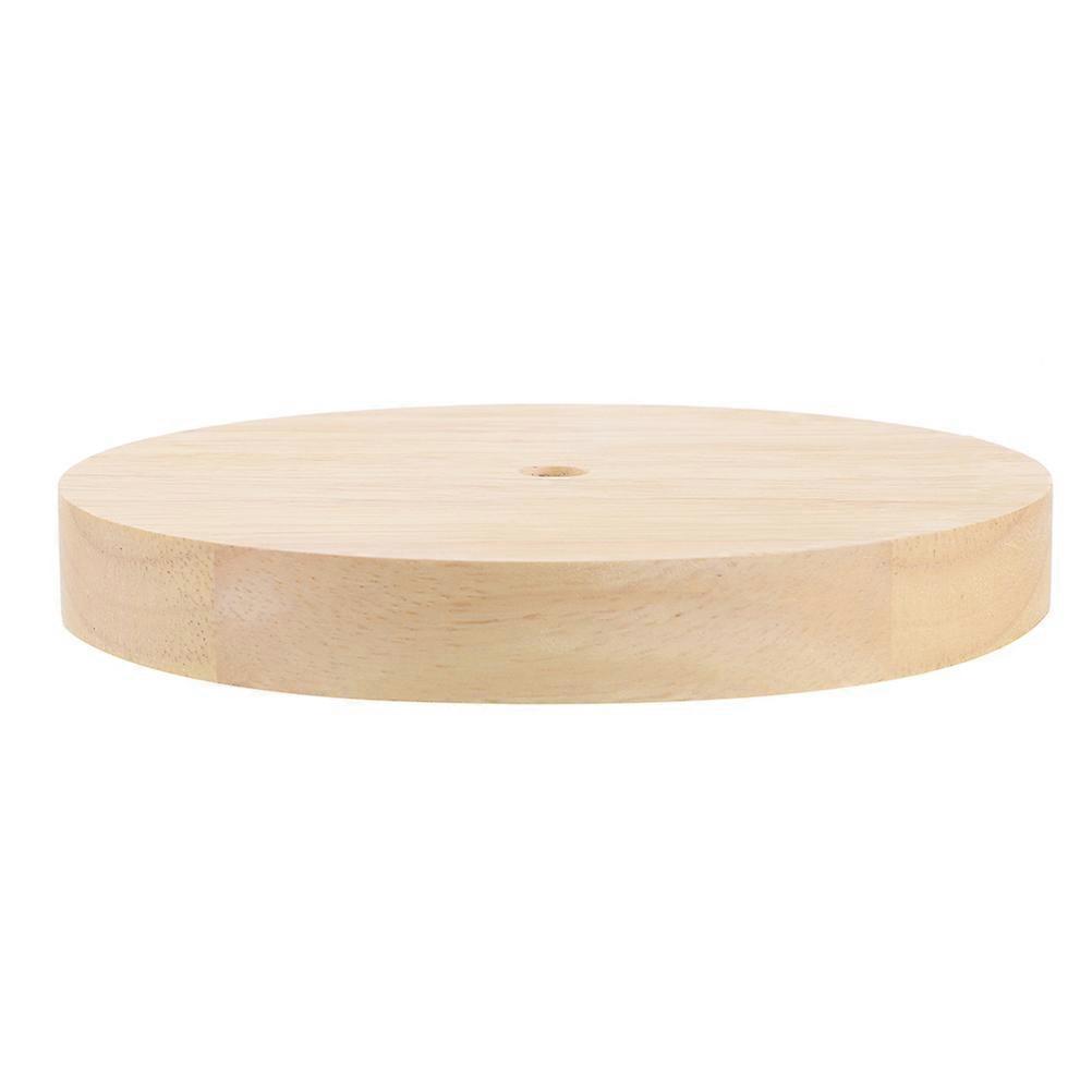 Wooden Desk Lamp Base for Stable Support 5Pcs Round Table Lamp Base