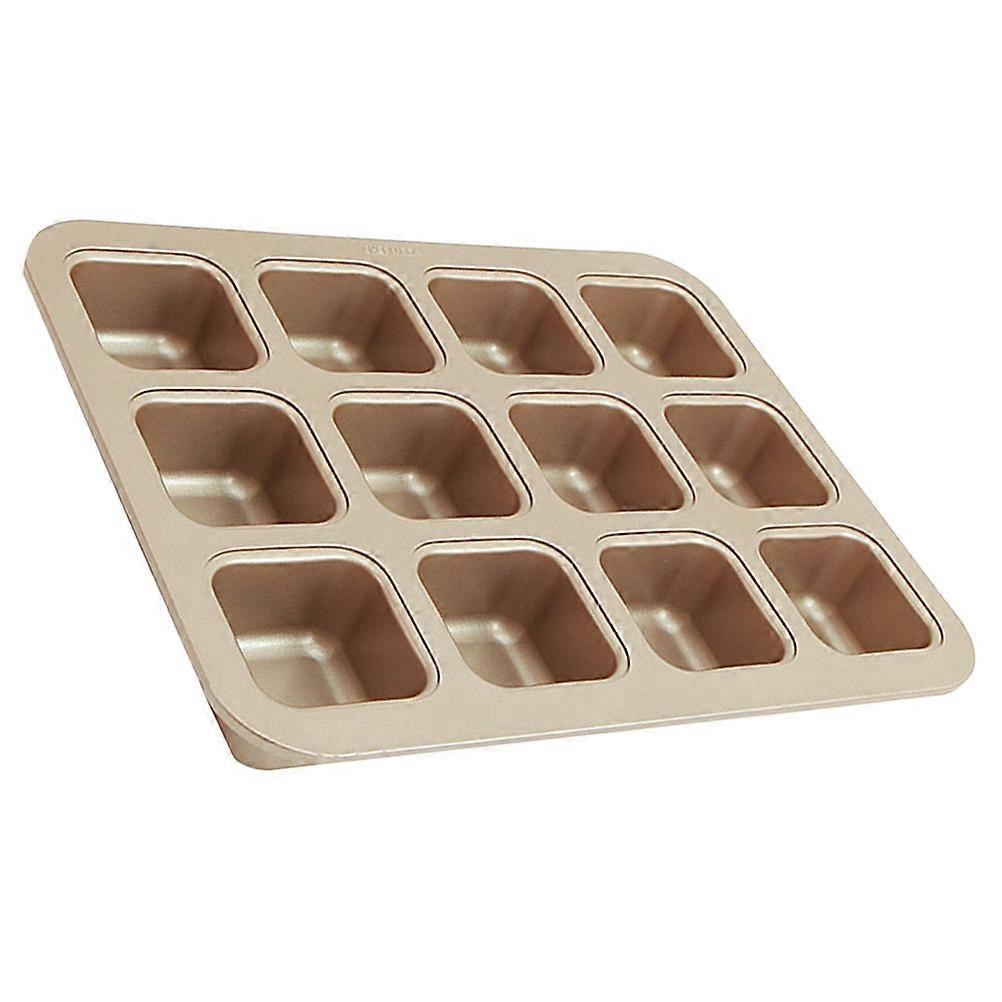 Mini Loaf Pan for Baking 3Pcs Non-Stick Golden Kitchen Cake Mold