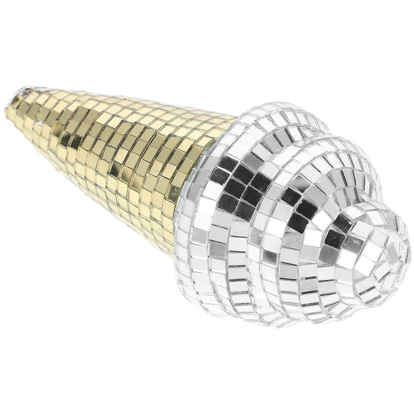 5Pcs Cream Ornament Disco Ball Decoration for Clubs and Bars