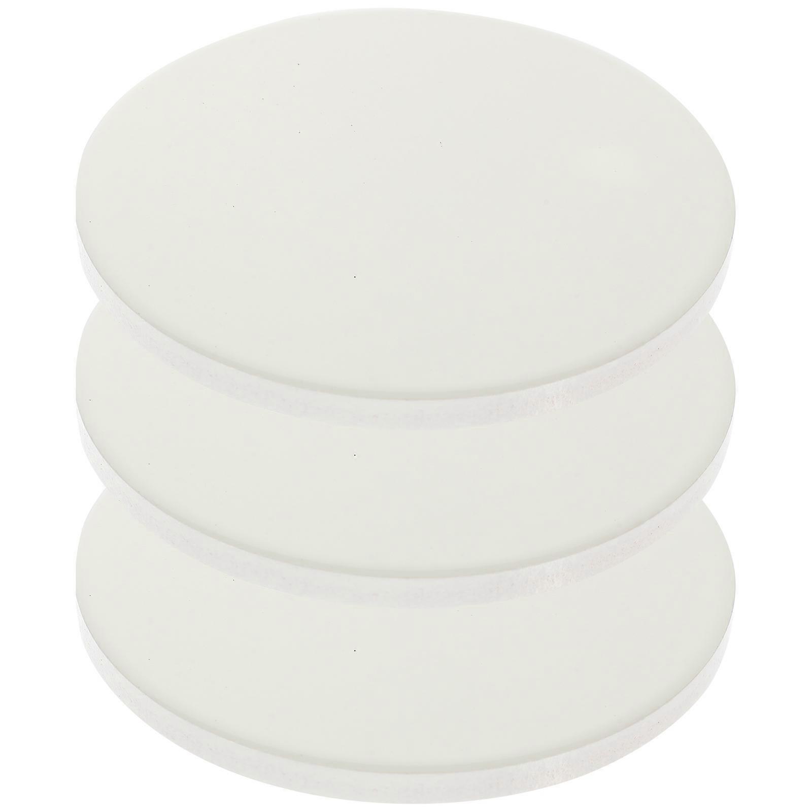 Sublimation Coasters 12 Pcs DIY Blank Cup Mats Heat Insulation Round Design for Home Table Use in White Color