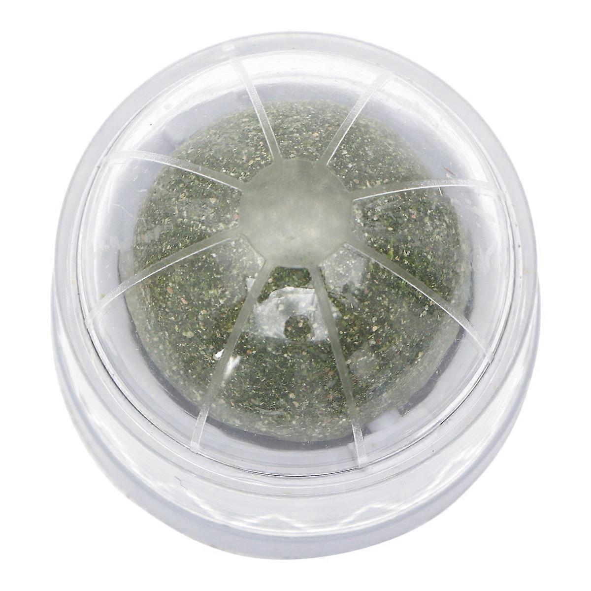 Catnip Cat Bite Ball for Digestion 2Pcs Mint Candy Rotatable Grey