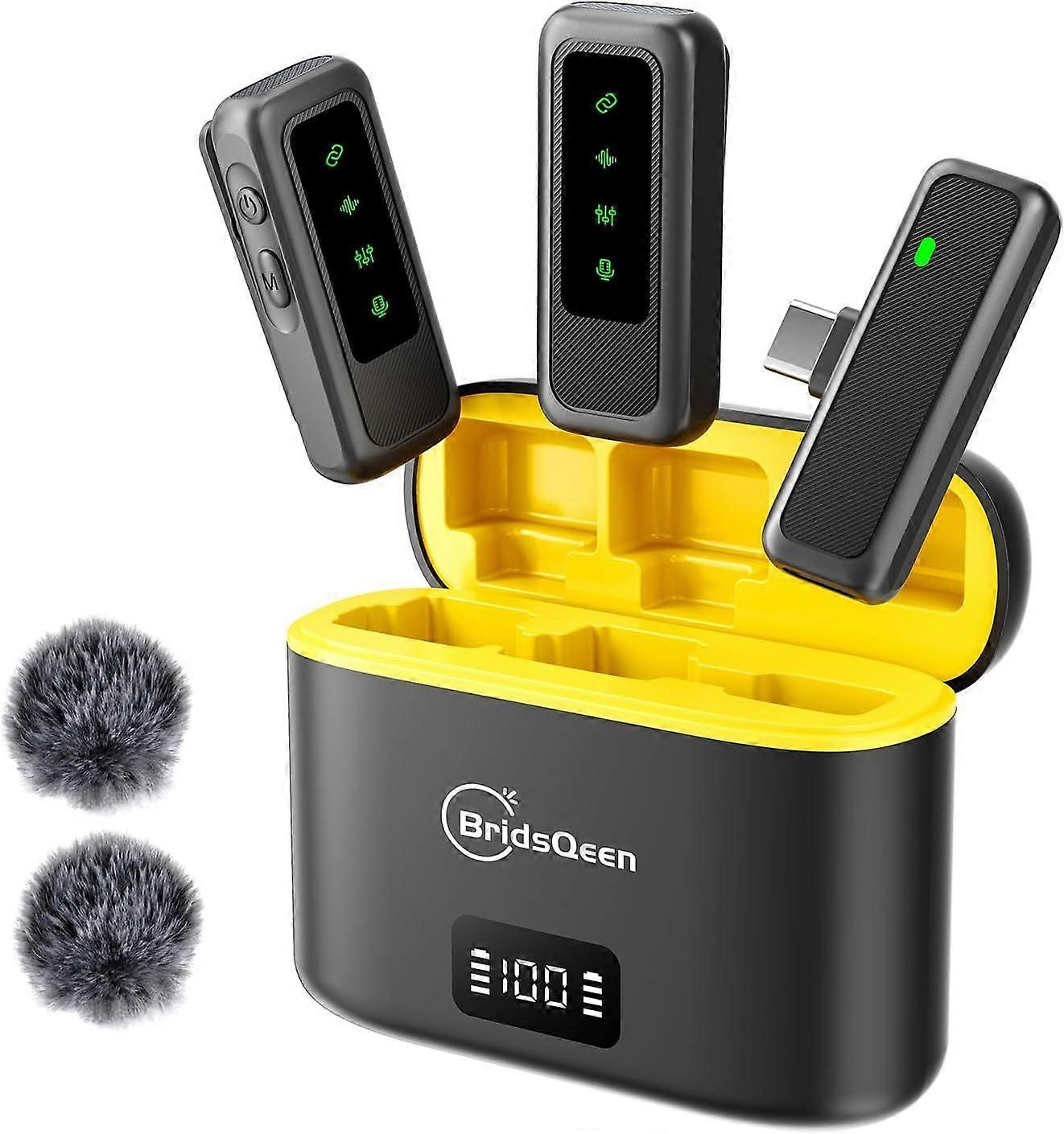 USB C Wireless lavalier Microphone for Android Phone iPhone16