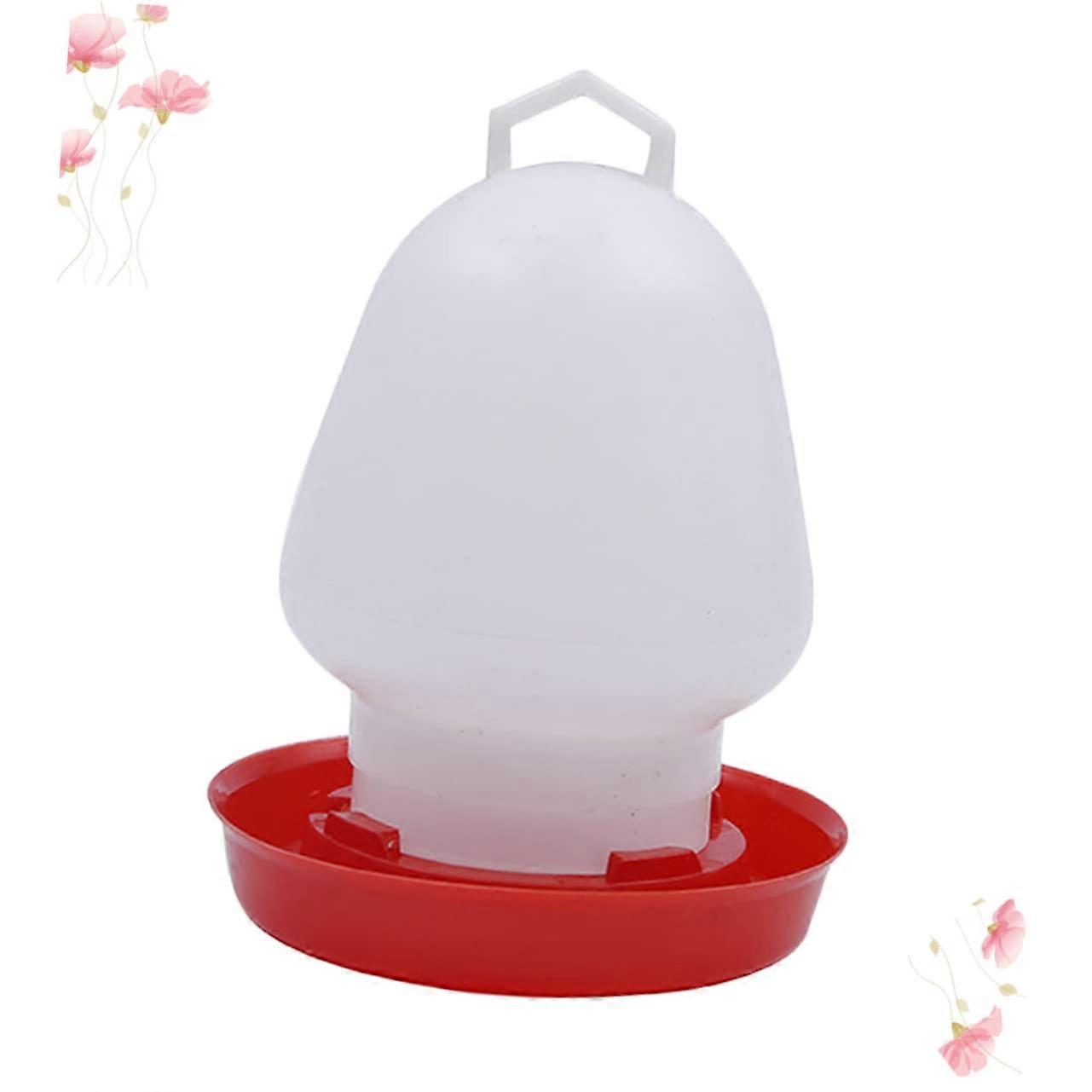 Chicken Water Dispenser Thickened Plastic Poultry Drinker 1.5L Automatic Water Feeder For Quails Pigeons Birds 5Pack