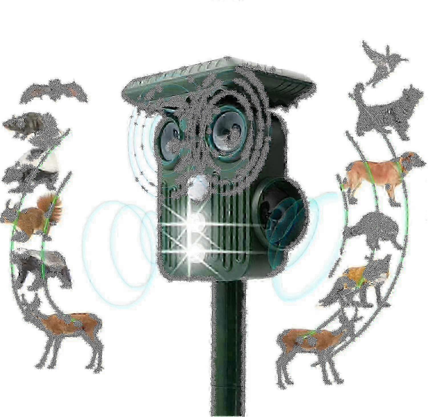 2025 Ultrasonic Solar Deer Repeller - 5 Adjustable Modes - Get Rid Of Deer