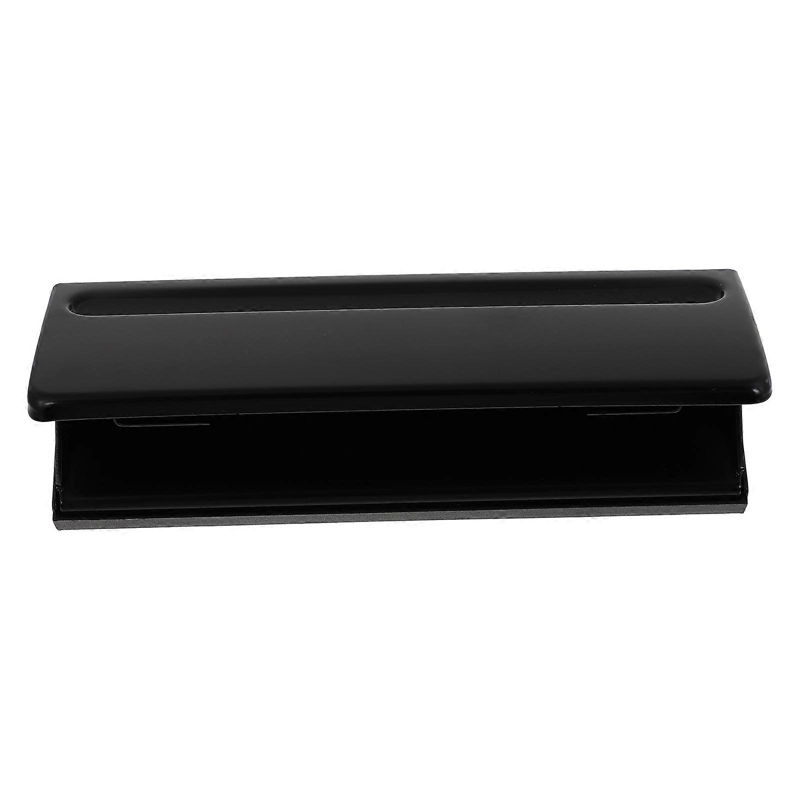 Durable Paper Hole Puncher for Office 6-Hole Adjustable 2Pcs Black