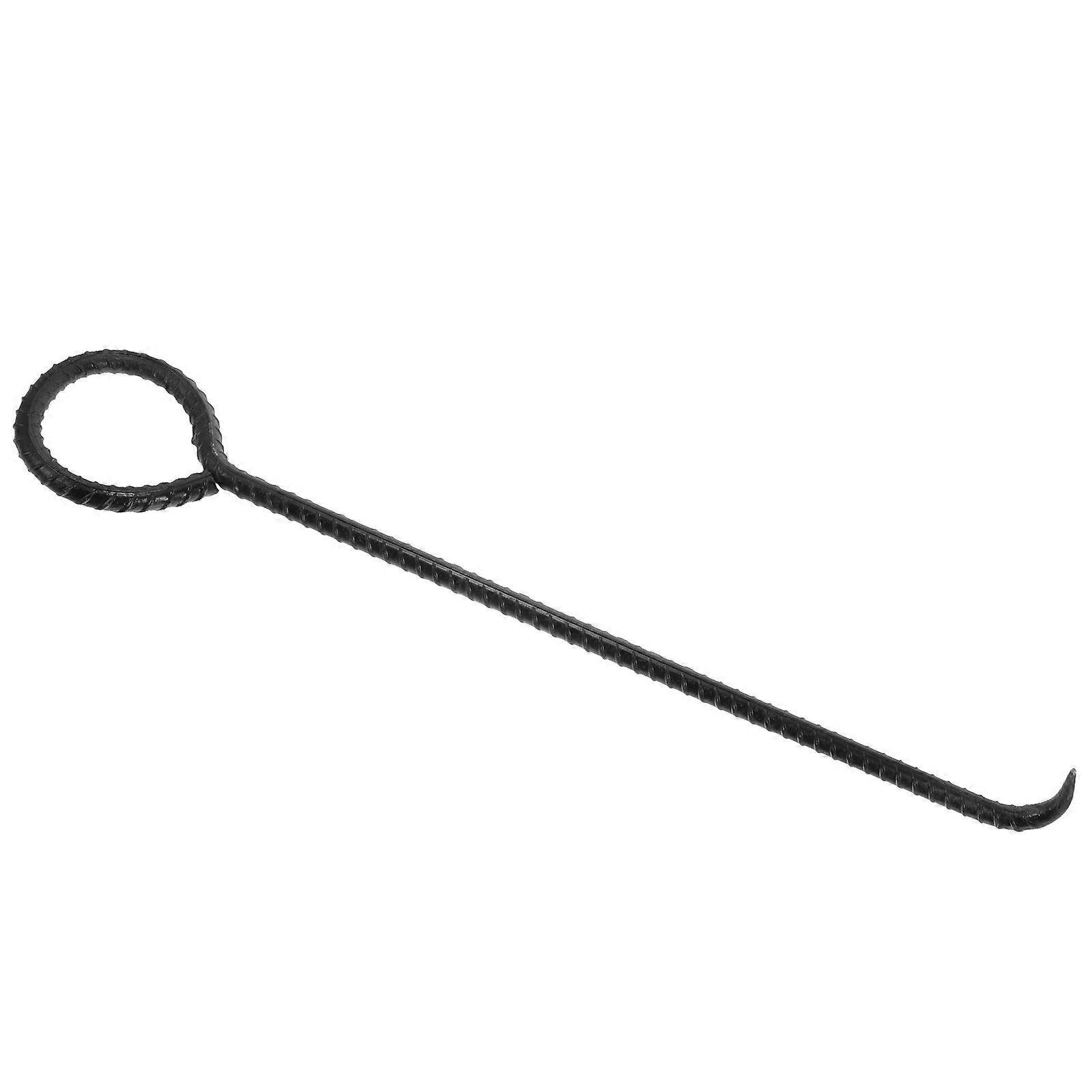 Metal Manhole Hook Lifter Tool For Construction Workers In Black Color With Strong And Durable Design 1Pcs