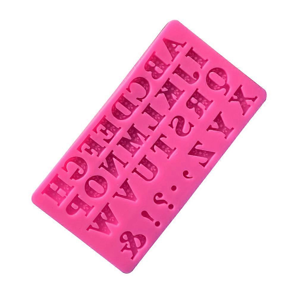 Christmas Alphabet Mold Silicone Cake Decorating Tool For Home Bakers And Craft Enthusiasts In Rosy Color With 1Pcs