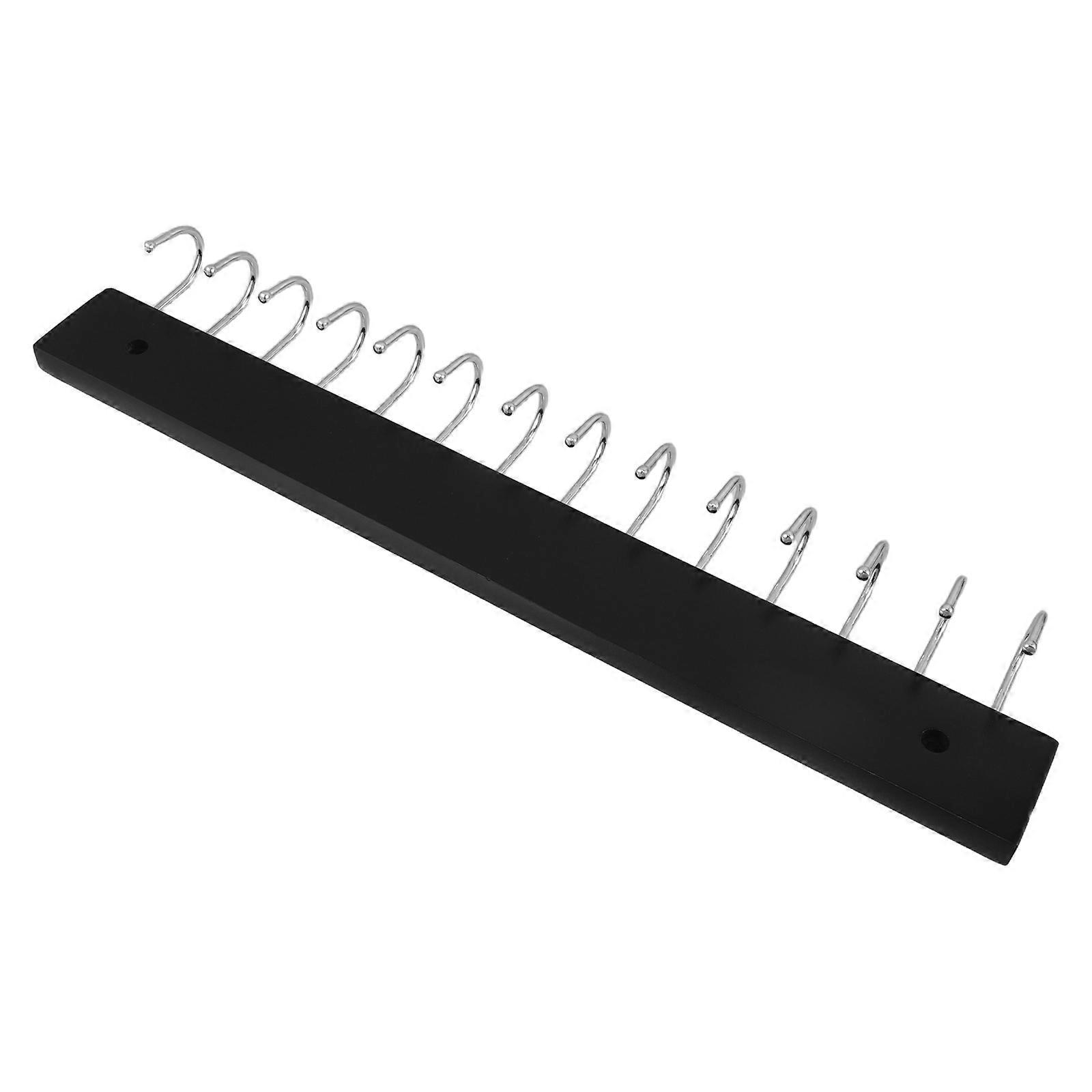 Multi-Purpose Wood Coat Hooks Wall Mount Organizer for Bathroom 3Pcs