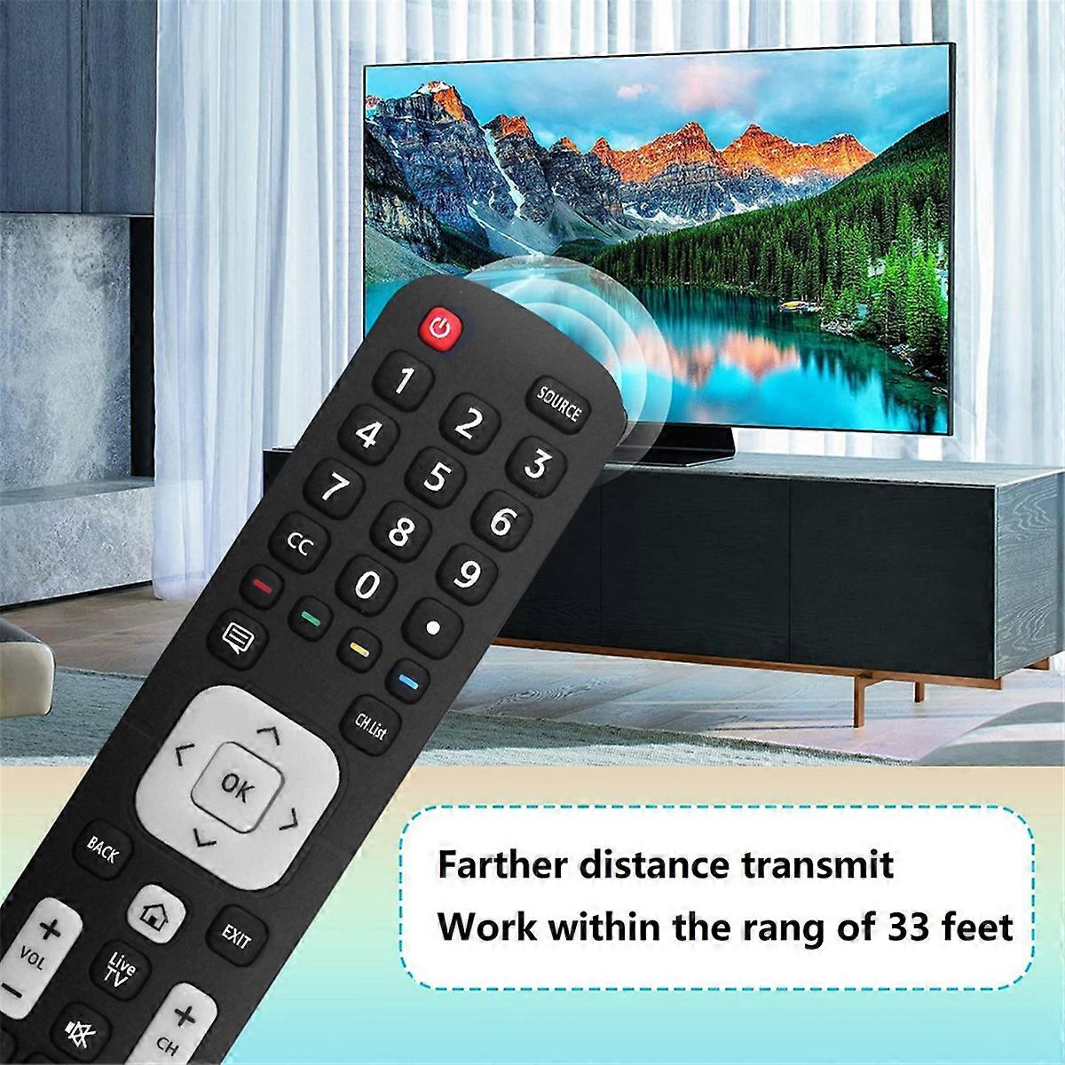 Replace EN2BE27S Remote Control for LCD Smart TV with Keys