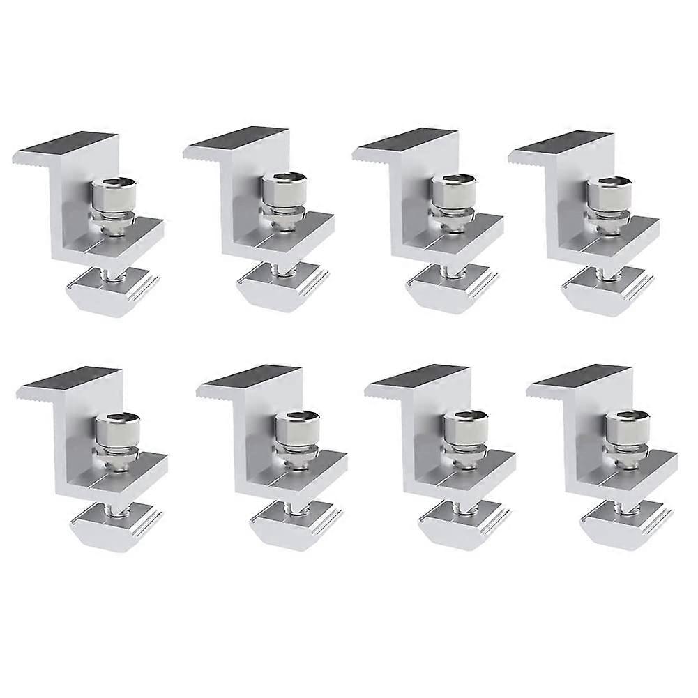 8 Pieces 35Mm Solar Panel Bracket, Adjustable Solar Mounting Bracket for Trapezoidal Roof Panels, RV, Camping