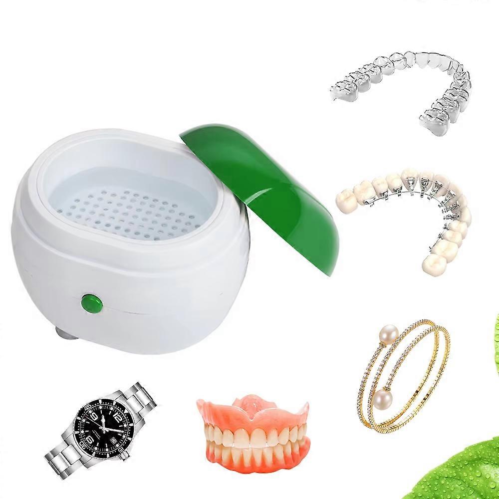 NIGF Automatic Denture Cleaning Case, Portable Retainer Cleaner Case, Denture Case with Filter, Effortlessly Clean