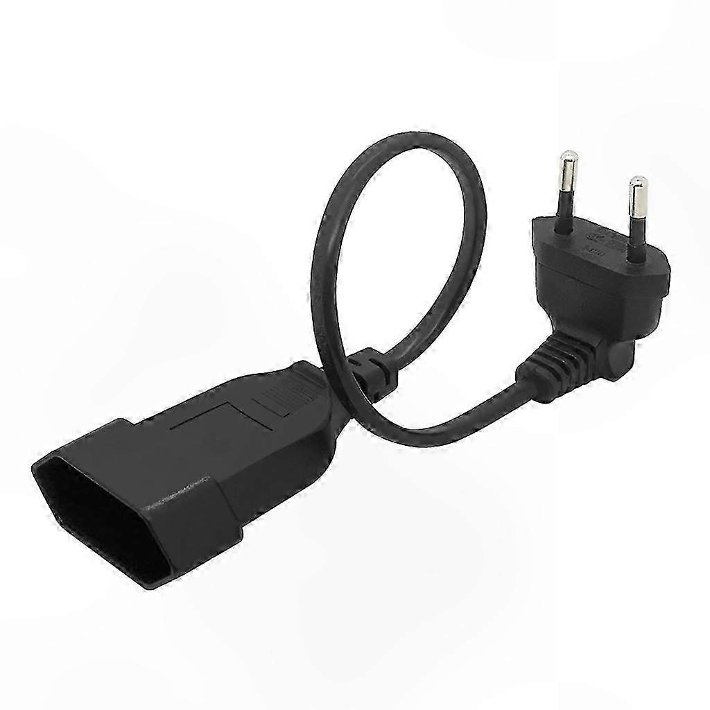 90 Degree Angled Power Adapter Cord with EU Plug Extension Cable Wire Connection Solution