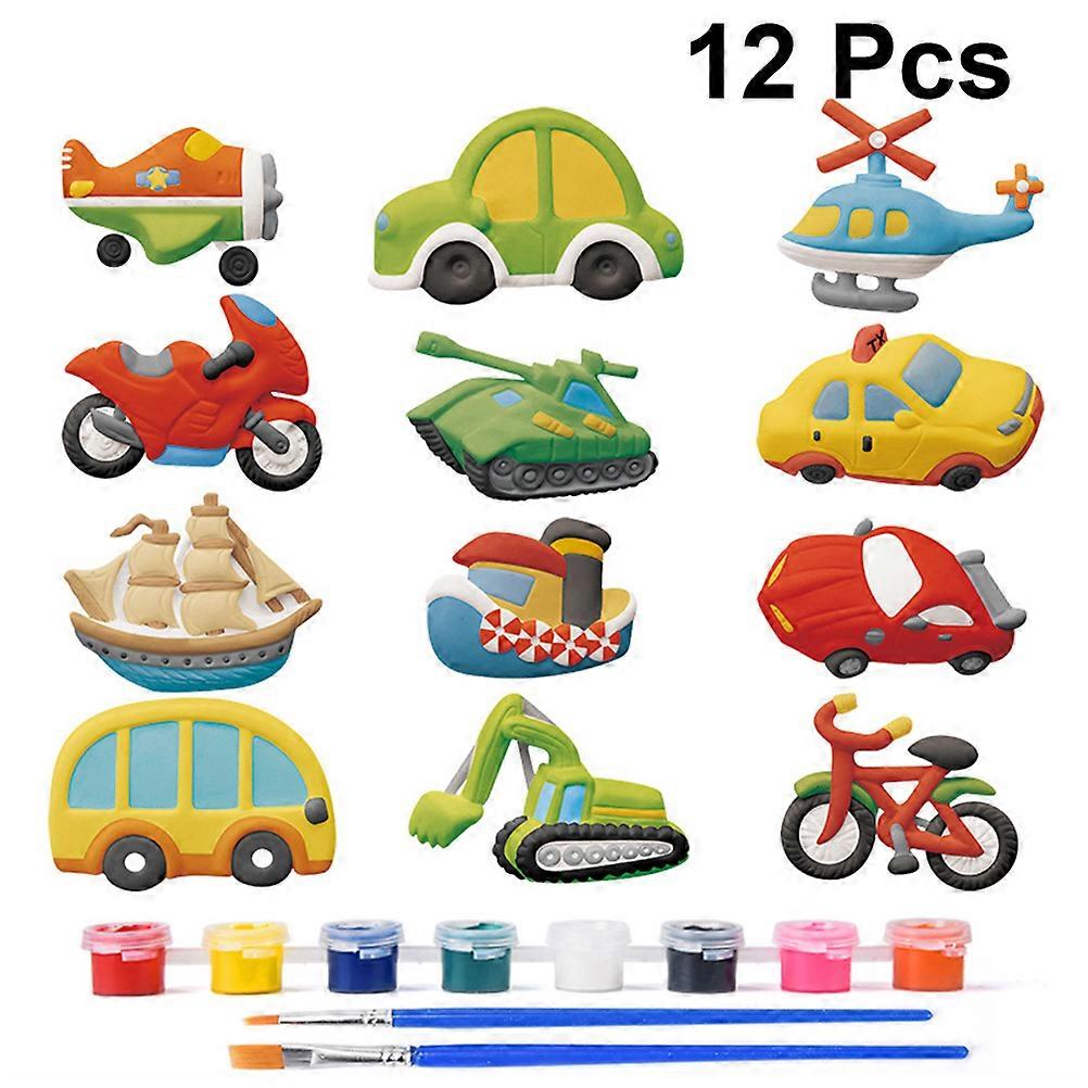 Painting Toy for Kids Educational Plaster Toy for Playing 12Pcs Assorted