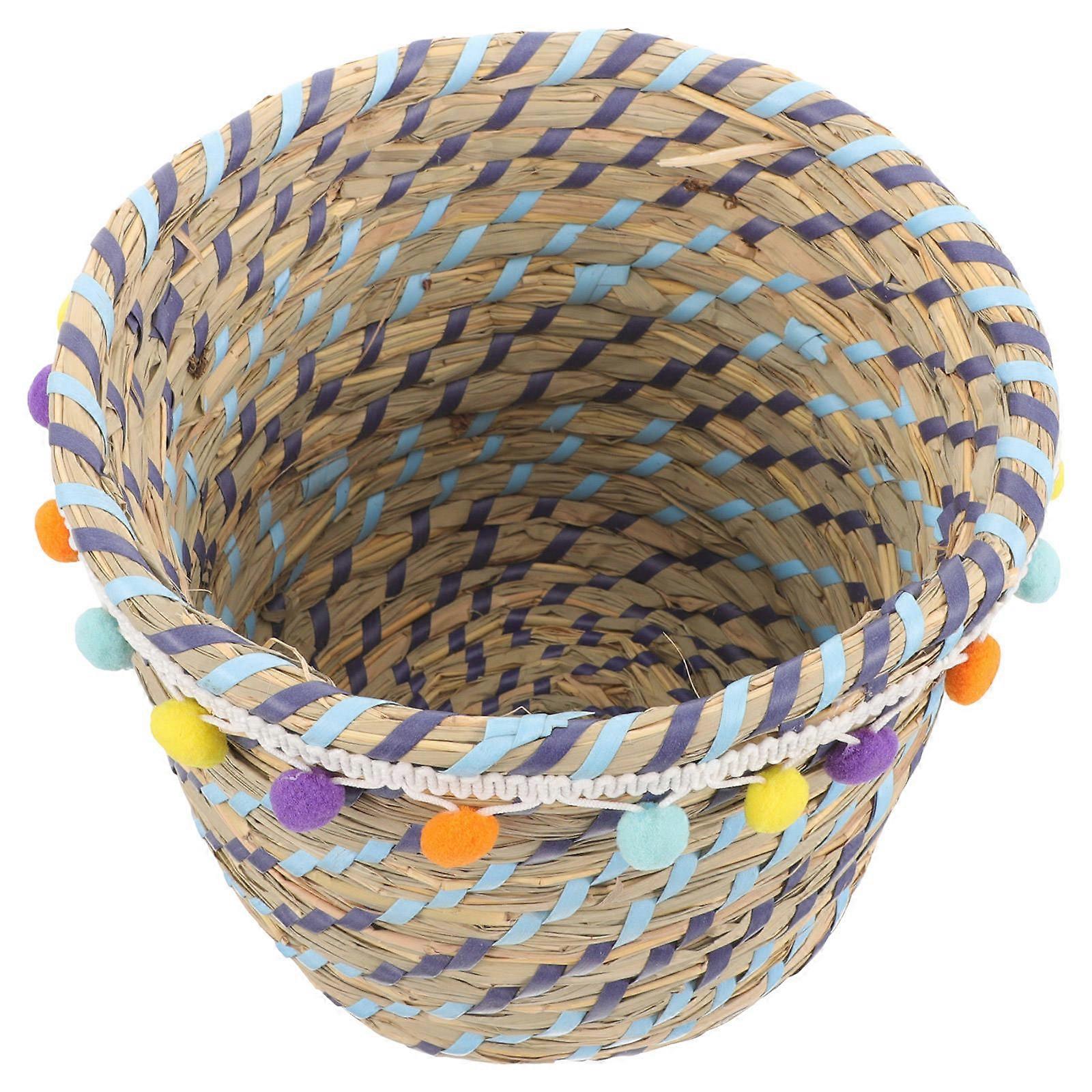 Decorative Storage Baskets for Storage Use with 2Pcs Multi Color Holders