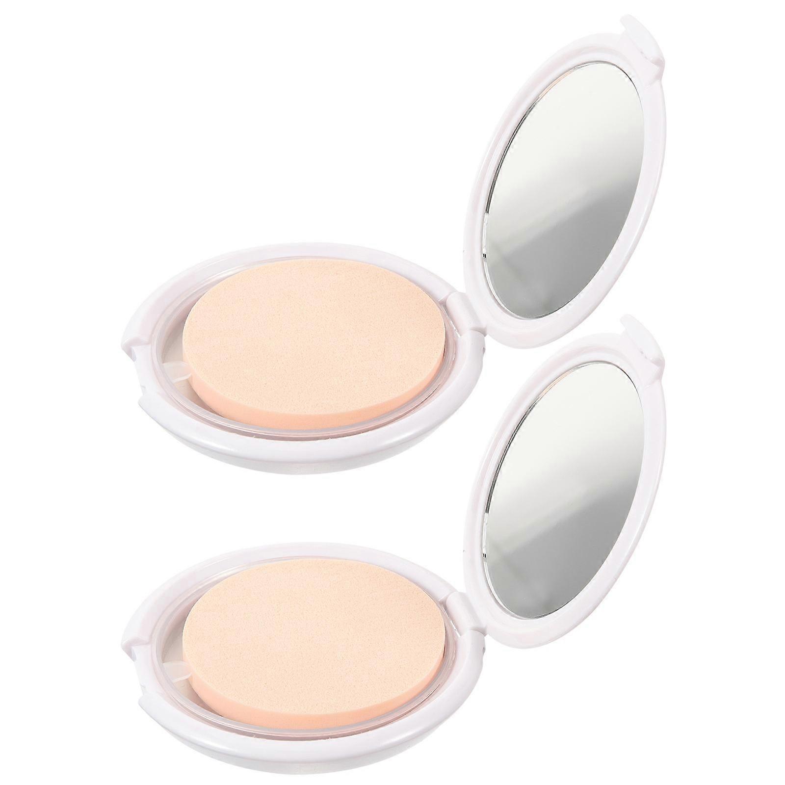 Liquid Foundation Cream Box Round Cosmetic Case for Storage 8Pcs
