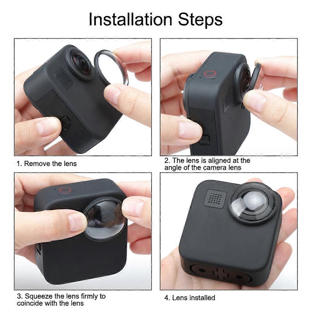 Camera Lens Protector Lens Guard for Camera 2Pcs Black Cover