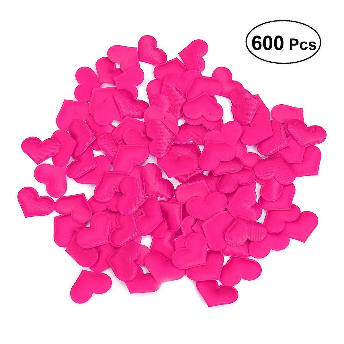 Sponge Heart Confetti for Table Decor 600Pcs Artificial Petals Rosy