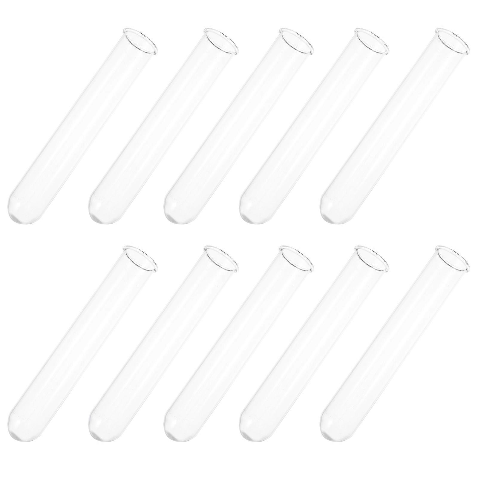 Glass Tube Container Professional Use 40Pcs Clear Laboratory Bottles