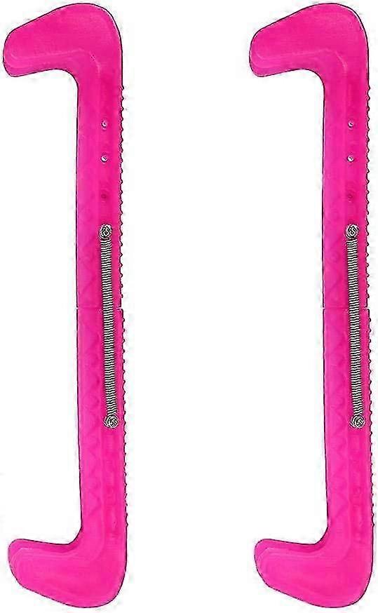 Skating Adjustable Curved Figure Skate Shoe Cover (Pink) 1 Pieces