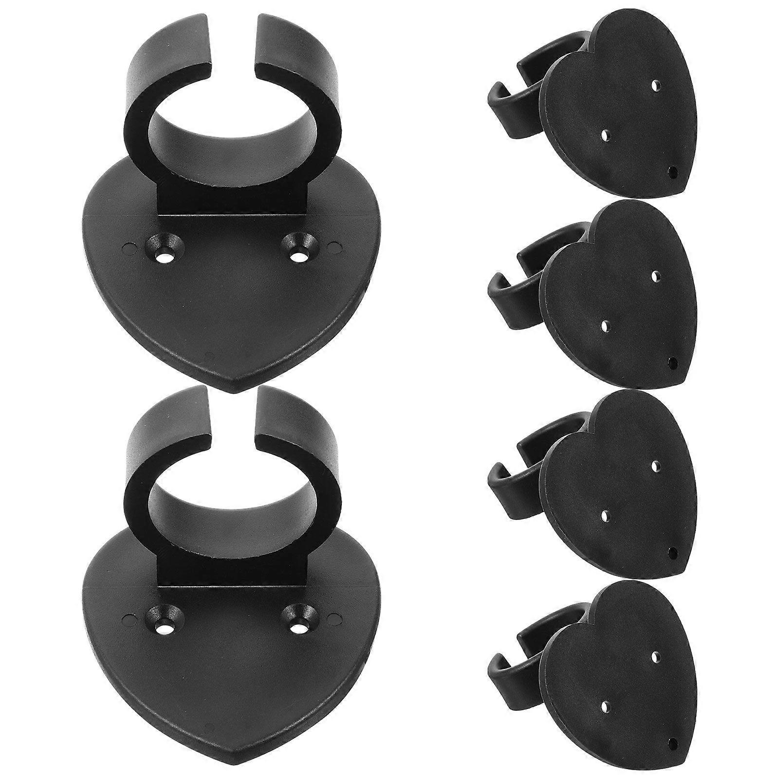 6pcs Microphone Wall Holder Mic Protector Mic Anti Rolling Ring Microphone Hook