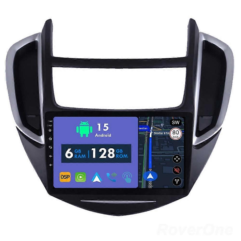Car Radio 6G+128G CarPlay GPS Navigation Head Unit for Chevrolet Trax Tracker 2014 - 2018 Android Auto Bluetooth Stereo Touch Screen