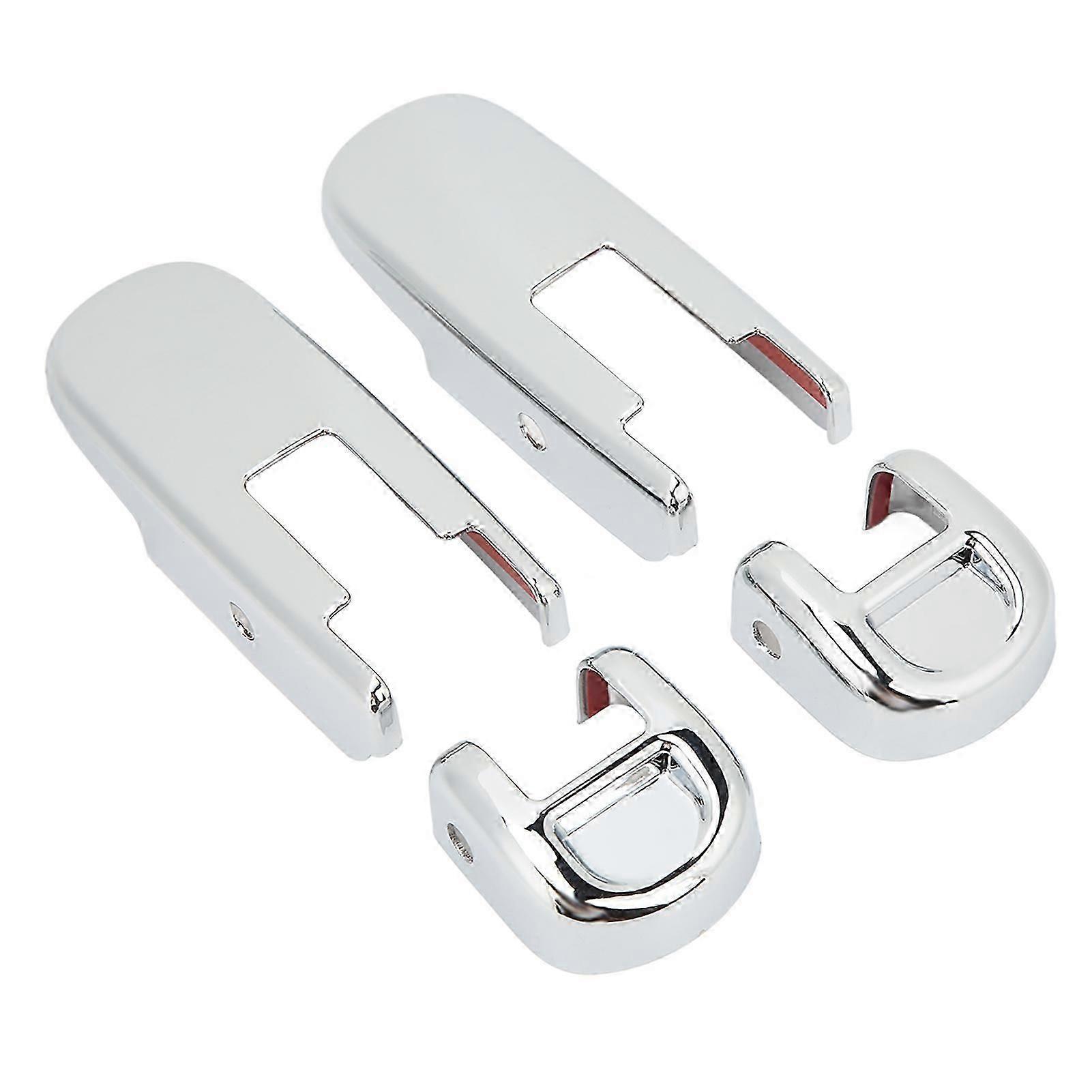 4PCS Hood Release Handle Cover Electroplating Bright Rust Proof Smooth Surface Replacement For Hummer H2 SUT 2003?2009