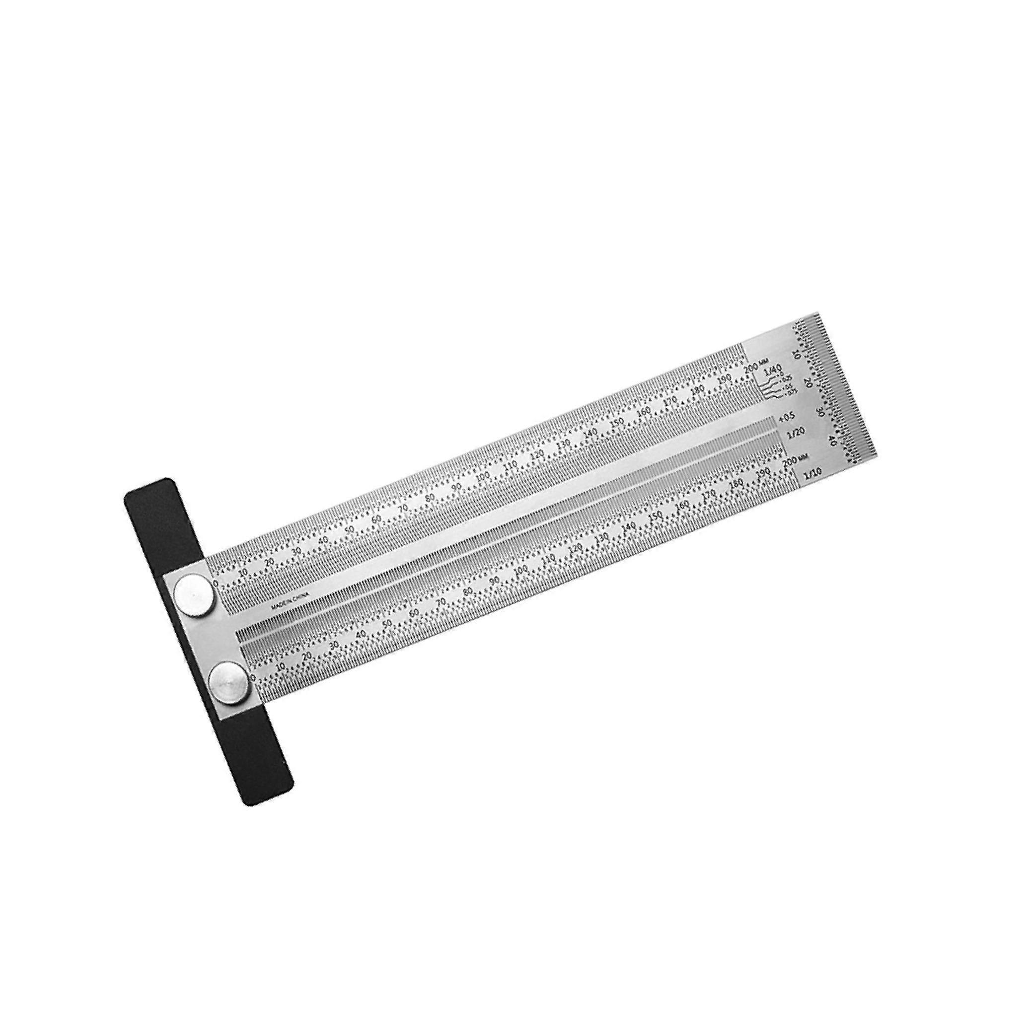 T Type Hole Scale Ruler Woodworking Scribing Mark Line Gauge Carpenter