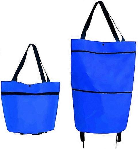 Collapsible Zippered Rolling Foldable Trolley