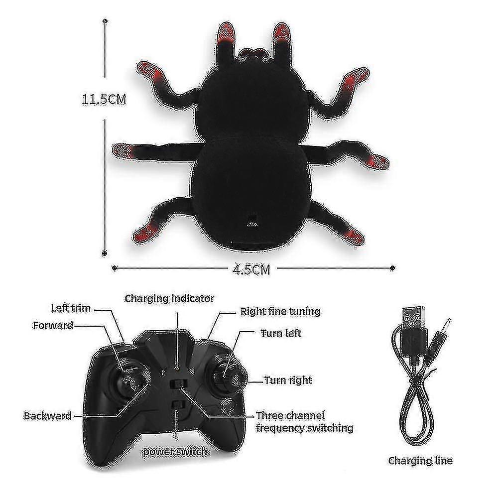 Electric Simulation Spider Remote Control Wall Climbing Spider Wall Climbing