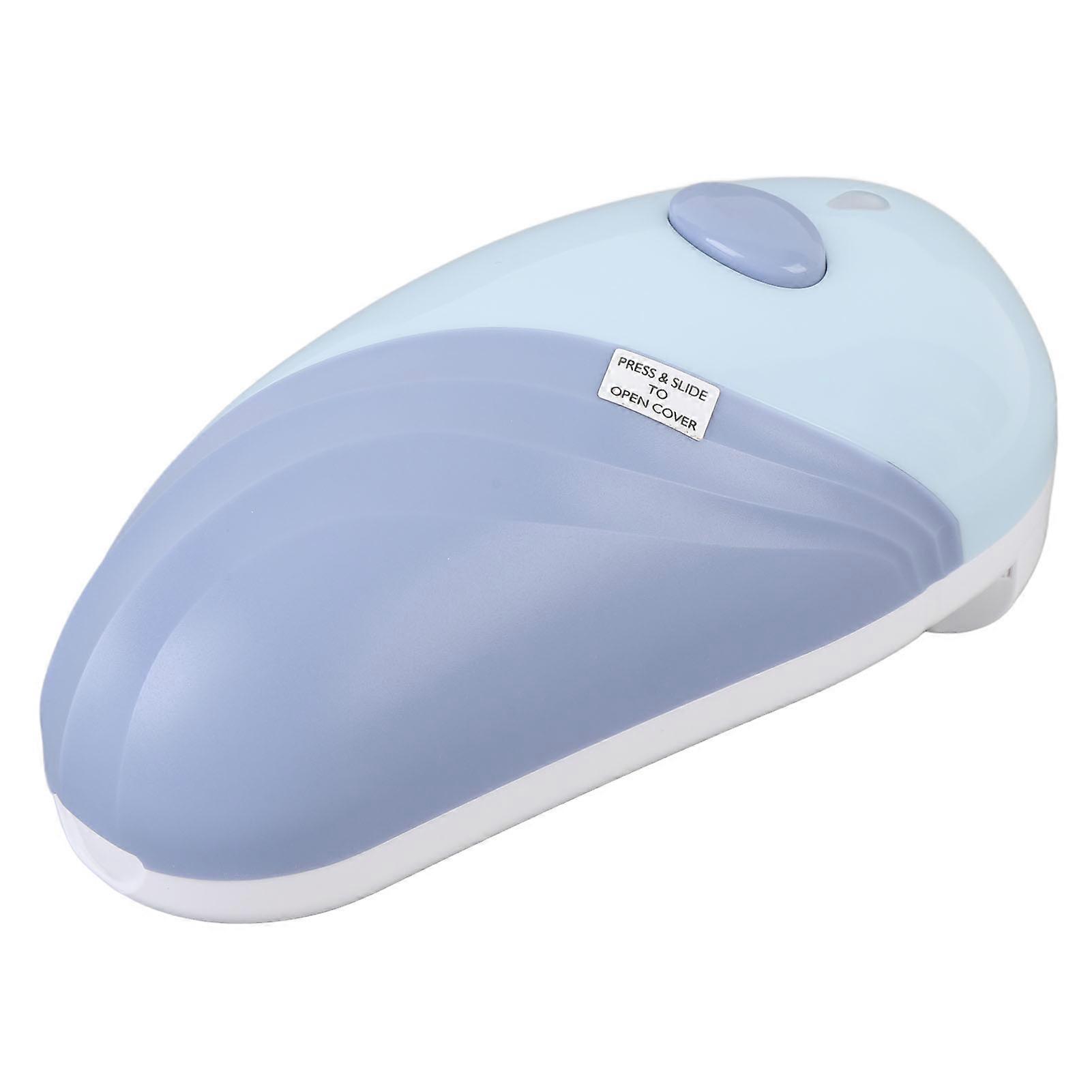 Electric Can Opener One Key Battery Powered Automatic Can Cutter for Elderly Home Kitchen Use Blue 