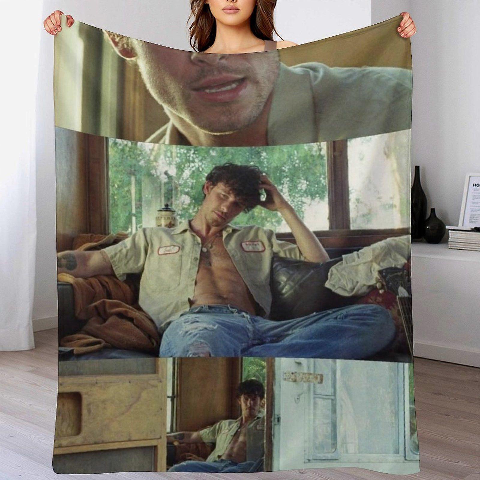 Shawn Mendes Let Plys Tæppe til Sofa Vinter Koldt Vejr Anti-Pille Hudsikker