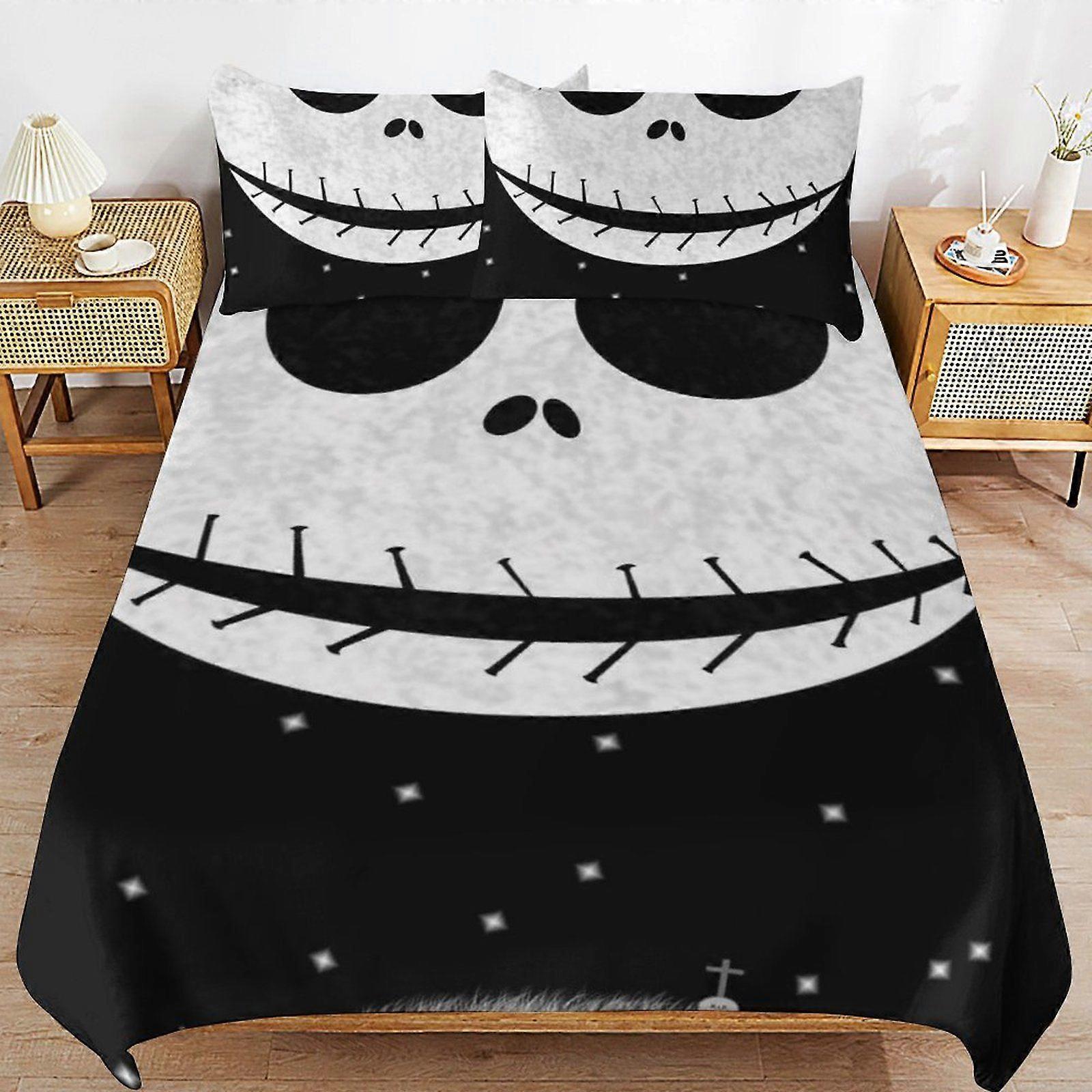 i115 The Nightmare Before Christmas Home Friendly Soft Touch Long Lasting Thread Design Zipper Duvet Cover Sets Use Pattern x115