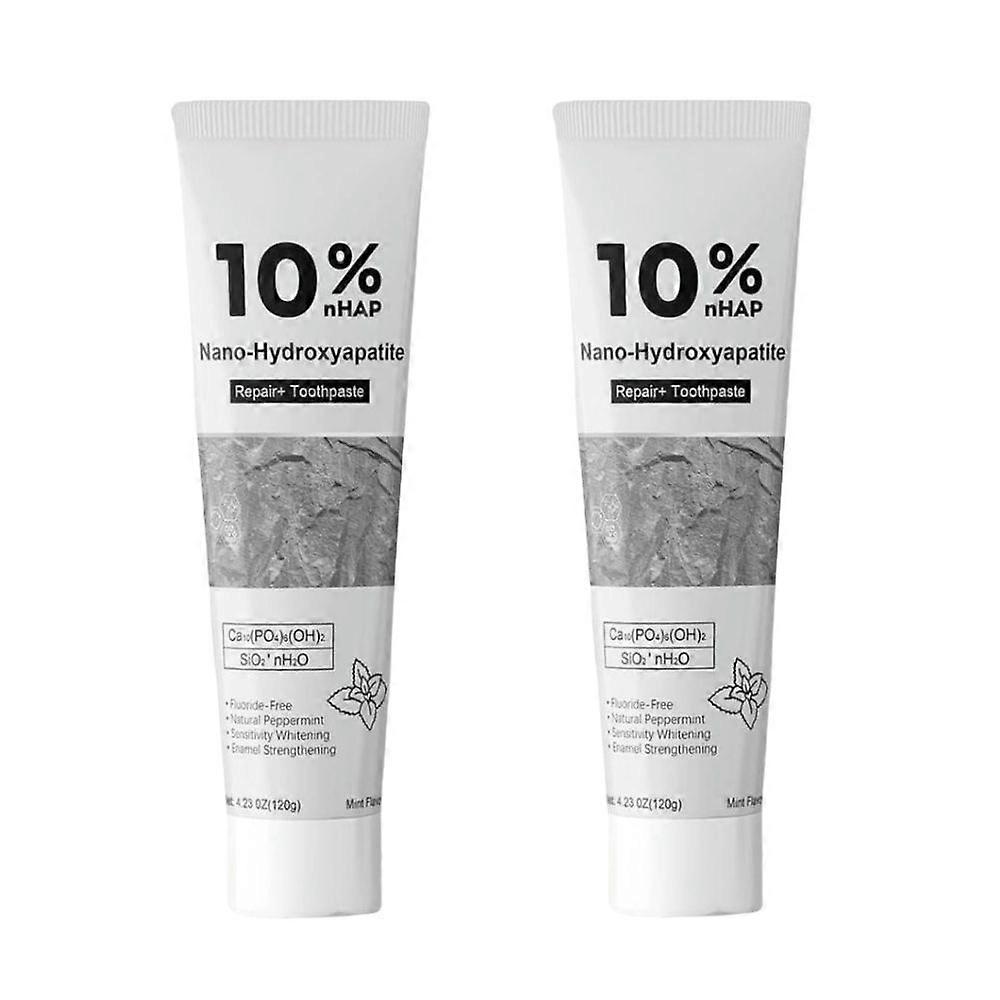 Hydroxyapatite Toothpaste for Enamel Protection and Tooth Strengthening, Fluoride-Free Toothpaste for Sensitive Teeth, Gentle Mint, Fresh Breath