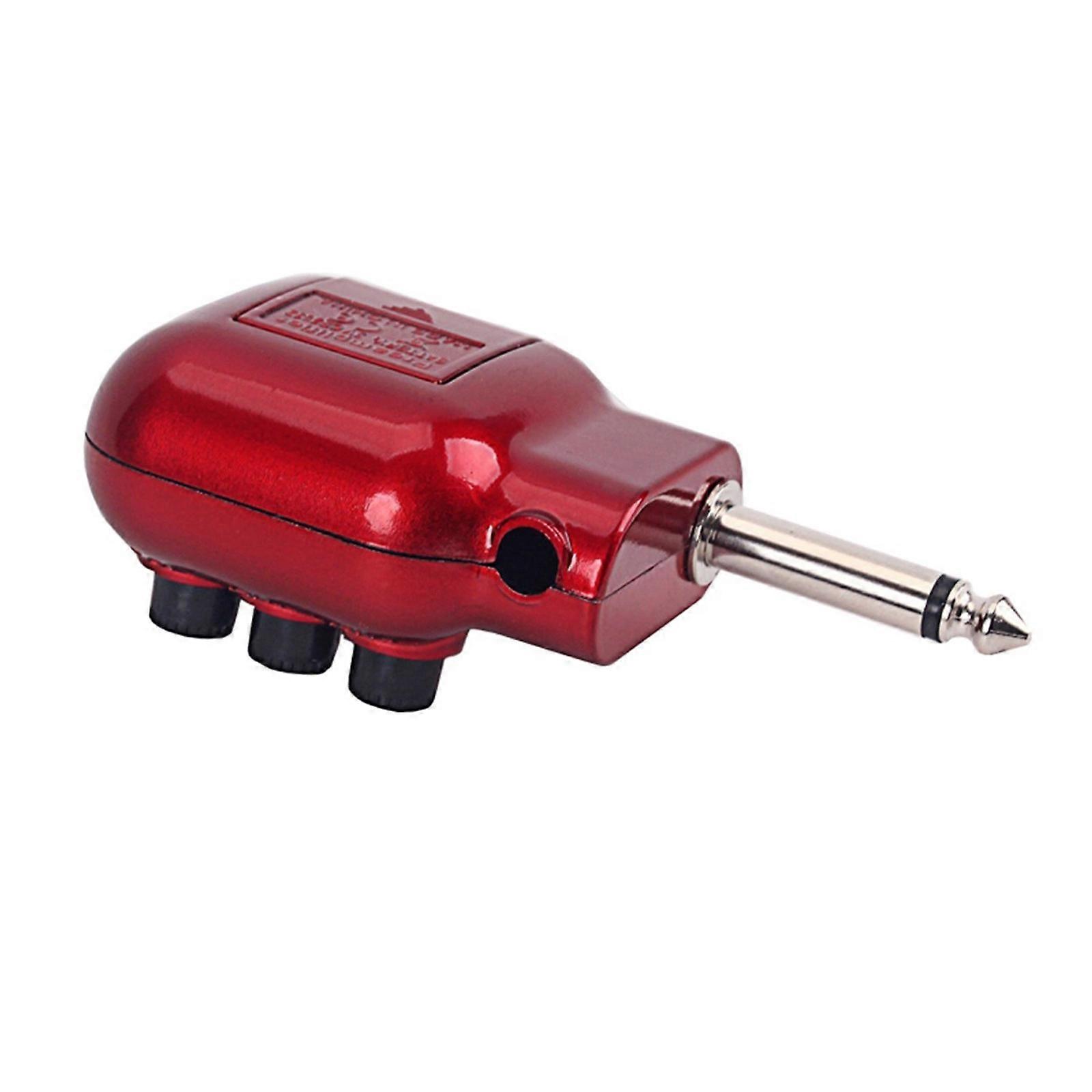 Compact Size Acoustic Guitar Preamplifier Replacement Guitars Pickup EQ Equalizer Preamplifier 6.35mm Plug Enduring Multicolor