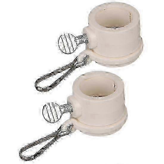 2Pcs/Set Flag Pole Clips 360-degree Adapters for Wind-Resistant Flagpoles, Tangle-Free Rotating Weatherproof RingsL SZRH