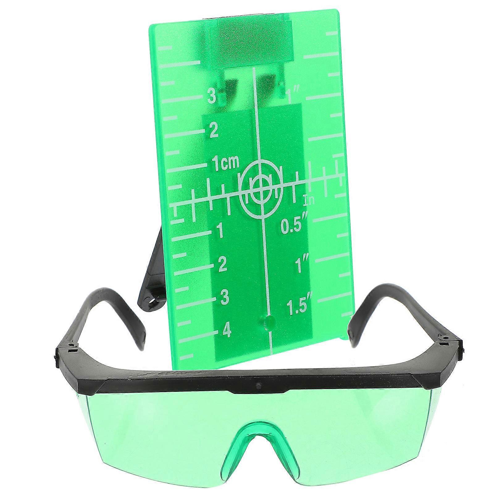 Magnetic Floor Target Plate with Stand for Level Meter 1Set