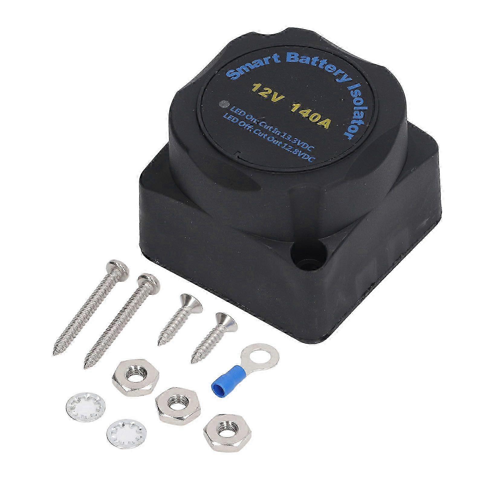 Smart Battery Isolator Kit Voltage Sensitive Relay Complete VSR Double Automatic Charger 12V 140AHwy