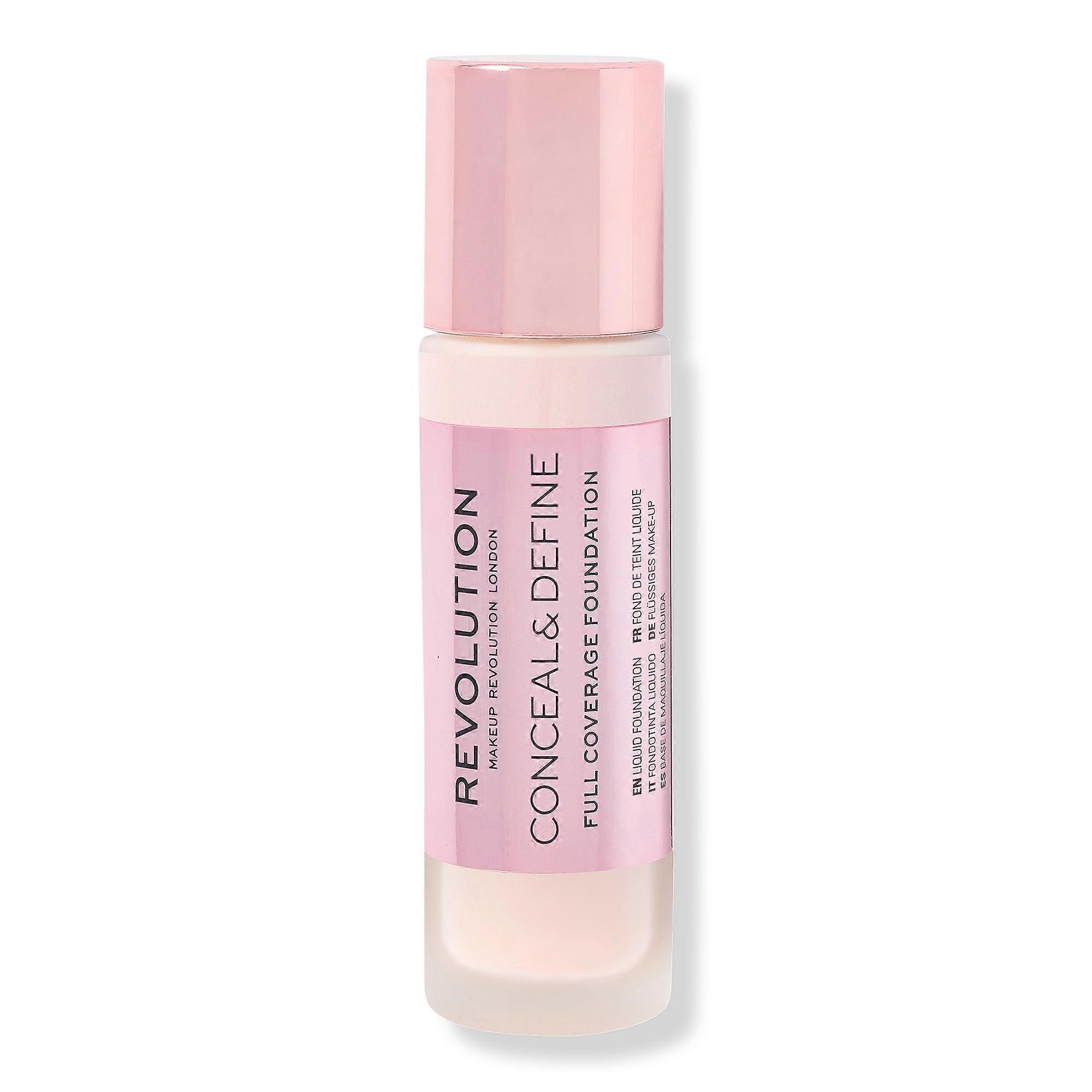 Makeup Revolution Conceal & Define Full Coverage Foundation, F6, 0.8 Oz