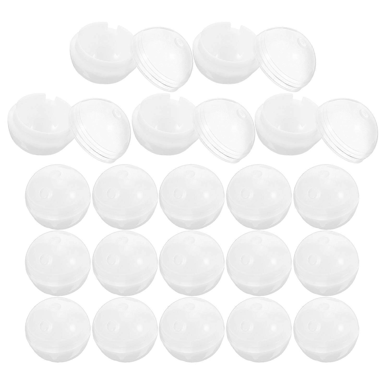 Round Plastic Vending Machine Capsules Mini Capsule Balls for Party 20Pcs