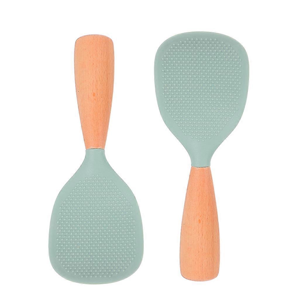 Silicone Rice Cooker Ladle 2Pcs for Cooking with Antislip Nonstick Function