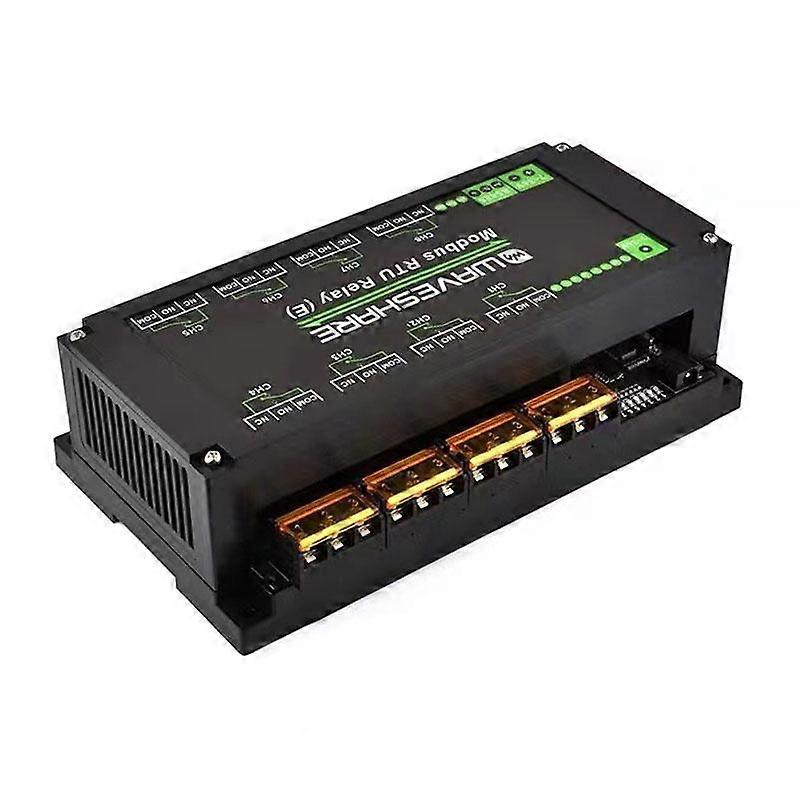 Waveshare Modbus RTU Protocol Rail-Mounted Case 8-Way RS485 30A High-Current Relay Module 30459