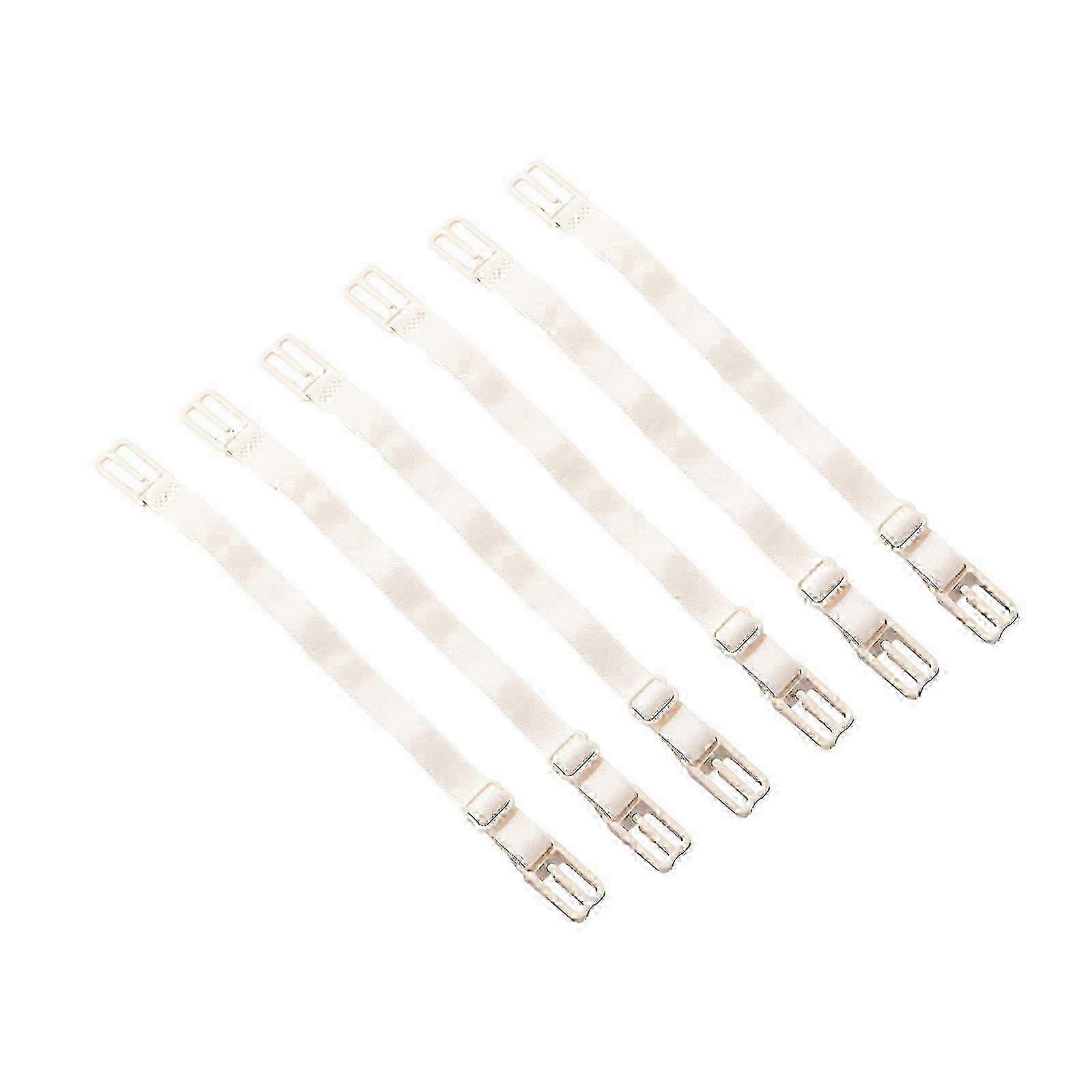 Pack of 6 Nonslip Bra Strap Holders Adjustable Elastic Bralette Strap Clips for Secure and Comfortable Fit Bra Accessory color