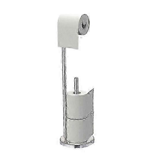 m Freestanding Toilet Paper Holder with Non-Slip Stable Base Easy Assembly Large Capacity Bathroom Roll Paper Stand